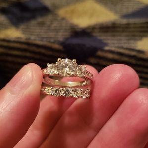 QVC Diamonique bridal set